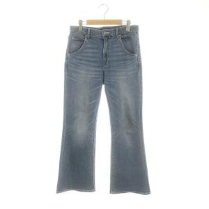 24SS Onda×JS リーンフレアデニムパンツ ジーンズ ジッパーフライ 38 青 ブルー