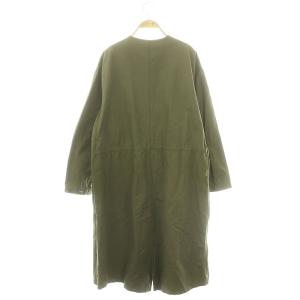 orSlow コットン ノーカラー ミリタリーロングコート スプリングコート 1 カーキ