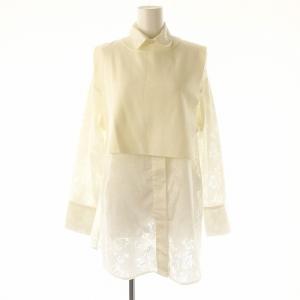 二点セット セットアップ VEST SET SHEER PATTERN SHIRT ニットベスト プルオーバー