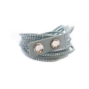Slake 2連 ブレスレット 水色 ブルー（2024/12/11買取） - SWAROVSKI 