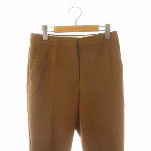 Max Mara センタープレステーパードパンツ 38 M 茶 ブラウン /KO OS