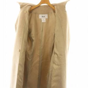 René 21年 パール ウール コート 34 ベージュ