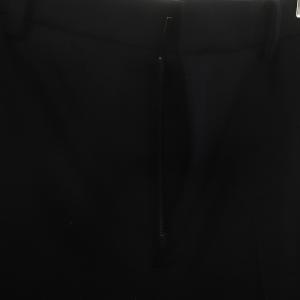 ANAYI 23AW サテンストレッチテーパードパンツ スリット 34 黒 ブラック