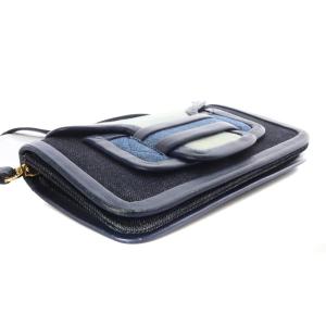 PIERRE HARDY アルファ ポーチ デニム ショルダーバッグ ネイビー