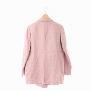 ebure リネンツイル ダブルブレスト テーラードジャケット 38 ライトパープル