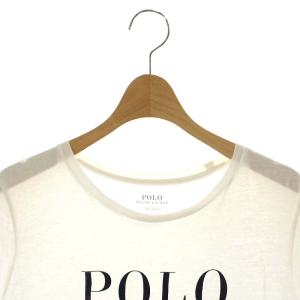 POLO RALPH LAUREN ポロベア ralphs coffee Tシャツ カットソー 半袖 プリント M 白 紺 茶