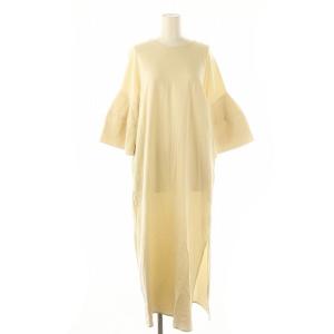 アメリ AMERI 23SS OTONA TOWER SLEEVE LONG TOP ワンピース ロング 七分袖 M 生成