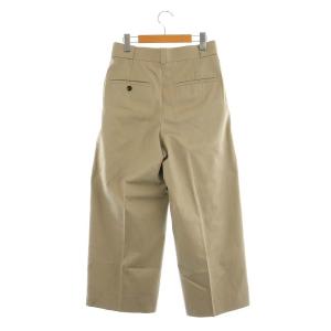ebure 23SS クリアコットンツイルワンタックワイドパンツ 36 グレージュ