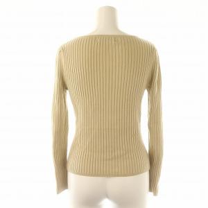 M'S GRACY 近年モデル リボン リブニット セーター 長袖 38 ベージュ