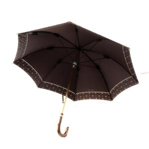 CELINE 日傘 マカダム刺繍 茶 ブラウン