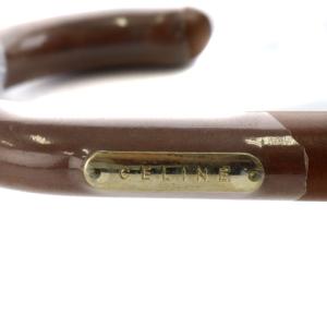 CELINE 日傘 マカダム刺繍 茶 ブラウン