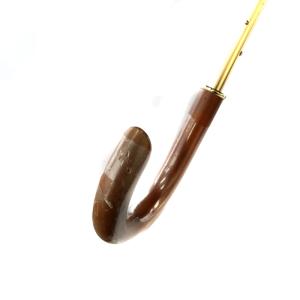 CELINE マカダム フリル日傘 黒 ブラック 茶 ブラウン /AK16 OH