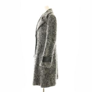 FOXEY BOUTIQUE Coat Shaggy Snow チェスターコート 38 ブラック