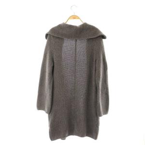 FOXEY Wing Collar long Cardigan モカブラウン 35226