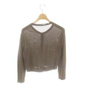 FOXEY アッパースタンダード カーディガン 38 ブラウン 36823