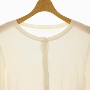 FOXEY アッパースタンダードカーディガン 40 オフホワイト 36823