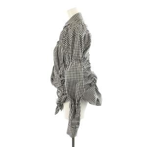 エンフォルド ギンガムチェックシャーリングブラウス サイズ38 エン