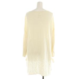 MM6 Maison Margiela サイドスリットリボンニット カットソー 長袖 オーバーサイズ 1 アイボリー