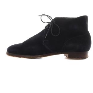 Crockett & Jones チャッカブーツ スエード 6.5D 25cm 黒 ブラック 8489
