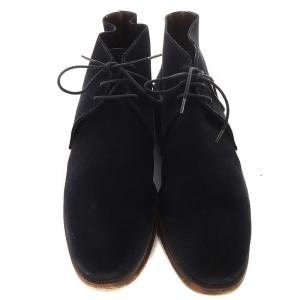 Crockett & Jones チャッカブーツ スエード 6.5D 25cm 黒 ブラック 8489
