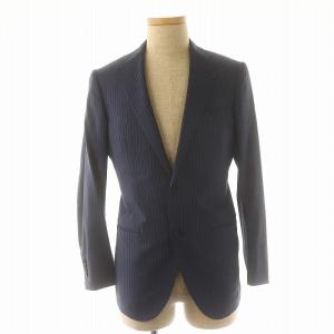 TOMORROWLAND スーツ セットアップ 上下 テーラードジャケット テーパードパンツ ジッパーフライ センタープレス ストライプ ウール 44