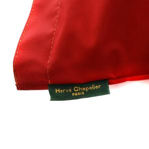 Hervé Chapelier ショルダーバッグ 舟型 ML ナイロン 赤 レッド 1028N