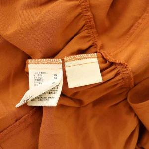 Diagram GRACE CONTINENTAL 22SS フリルニットワンピース ロング 半袖 切替 36 茶 ブラウン