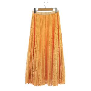 Diagram GRACE CONTINENTAL 23SS キカレース プリーツ スカート ロング 36 オレンジ