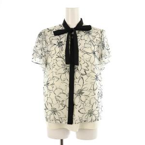 新品[グレースコンチネンタル］25SS シアーボウタイブラウス