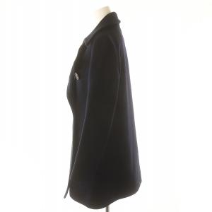 THE RERACS THERERACS ザリラクス ウールダブルボタンコート アウター 38 濃紺 ダークネイビー /DF OS