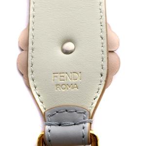 FENDI ストラップユー ショルダーストラップ フラワーモチーフ レザー マルチカラー