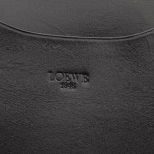 LOEWE 長財布 マルチケース ラウンドファスナー アナグラム レザー 黒 ブラック