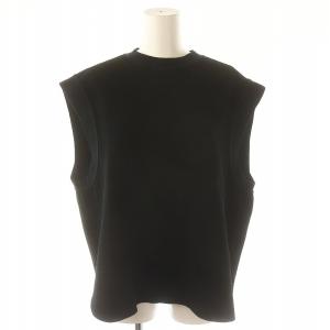 サーマル ノースリーブトップス カットソー 36 黒 ブラック