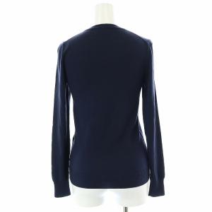 MADISONBLUE HIGH GAUGE CREW NECK PO トップス ニット カットソー 長袖 ウール S 紺 ネイビー MB184-8018