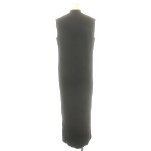 theory luxe 23SS Kensington isla ノースリーブニットワンピース ロング リブ 38 黒 ブラック