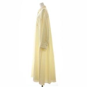ebure 22AW ウール シャツワンピース 36 アイボリー