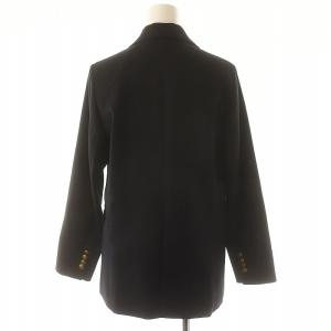 JOURNAL STANDARD relume T/Wギャバネイビーブレザー テーラードジャケット ダブル 紺ブレ 紺ジャケ 金ボタン 36 濃紺 ネイビー