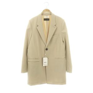 REFINED TAILORED JACKET ジャケット テーラード ロング 総裏地 M ベージュ