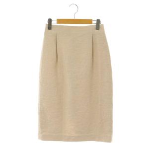 SLAB タイトスカート ロング タック ストレッチ 36 ベージュ