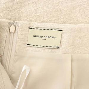 UNITED ARROWS SLAB タイトスカート ロング タック ストレッチ 36 ベージュ