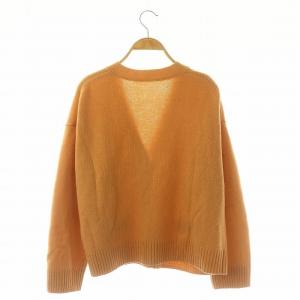 GRACE CONTINENTAL エコパールボタンニットカーディガン カシミヤ混 長袖 36 ベージュ