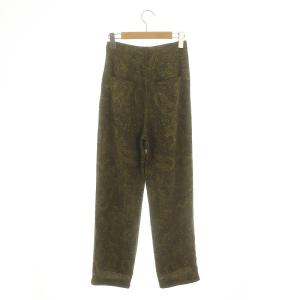 CLANE 22AW GOBELIN TUCK PANTS パンツ テーパードパンツ 総柄 1 カーキ