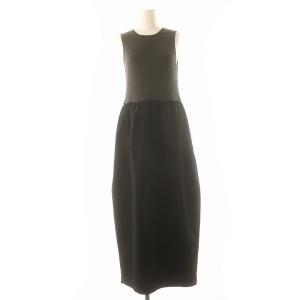 Docking cocoon OP ワンピース ロング ノースリーブ 38 グレー 黒 ブラック /DF