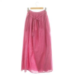 rim.ark 22SS Wrap volume maxi SK ラップスカート フレアスカート ロング リネン混 38