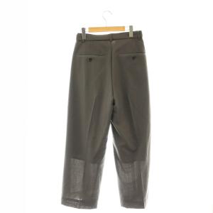 sacai 24SS Suiting Pants ワイドパンツ サイドライン ベルト付き 2 ダークブラウン グレー
