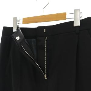 sacai レースヘム ウール混スカート タイトスカート ロング 切替 バックスリット 3 黒 ブラック /ES OS