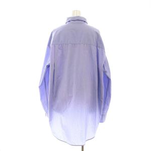 EVERYDAY I LIKE Big Wash シャツ 長袖 チュニック丈 青 ブルー