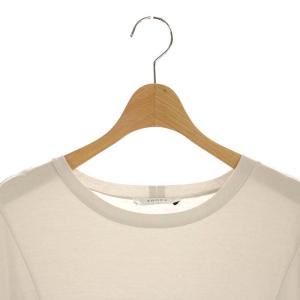 ADORE 23SS ファインスムースワンピース ロング フレンチスリーブ 38 ライトグレージュ