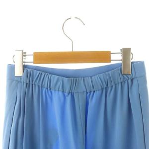 Theory 22SS Powder Crepe Wide Pull On N2 パンツ ワイド フレア イージー P ライトブルー