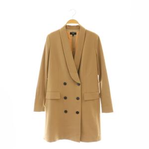 TRACEBLE WOOL SHAWL BLAZER DR ロングジャケット テーラード ダブル 総裏地 2 ブラウンベージュ